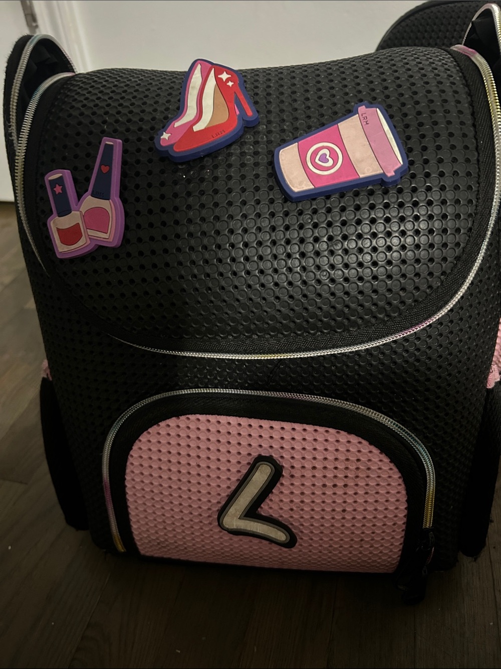 Light plus nine Black and Pink Backpack & pencil case with nimix (removable)
